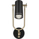 Ruehl 14 inch 9 watt Black Swing Arm Wall Sconce Wall Light