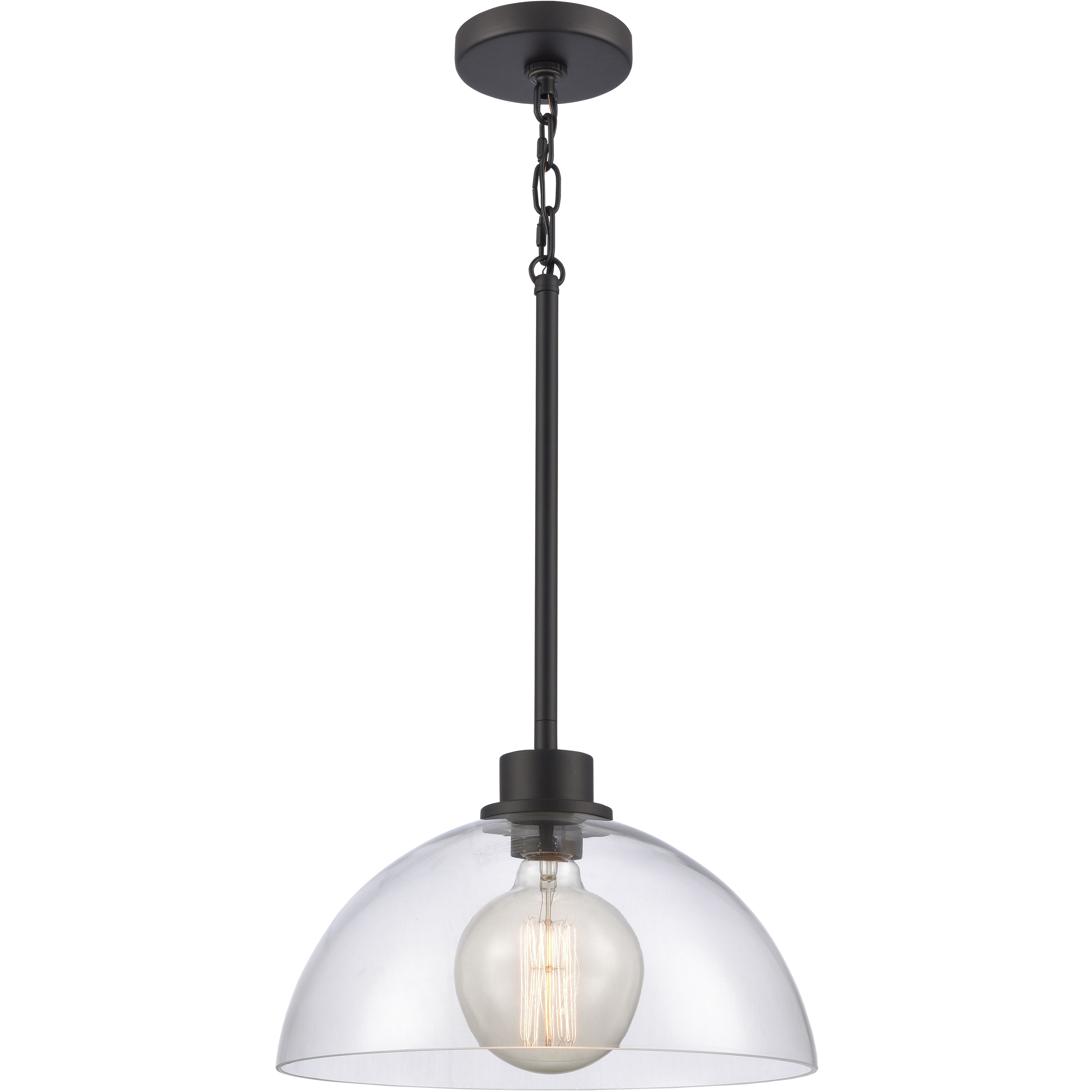Julian Pendant Ceiling Light in Matte Black