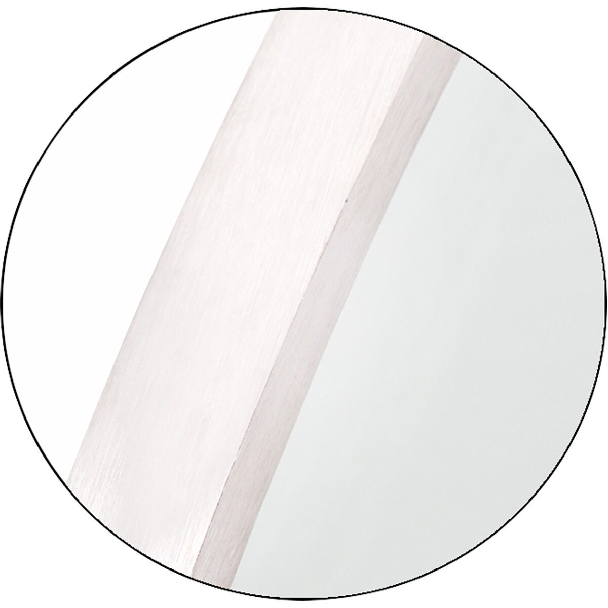 Kit 36 X 24 inch Satin Nickel Mirror, Oval