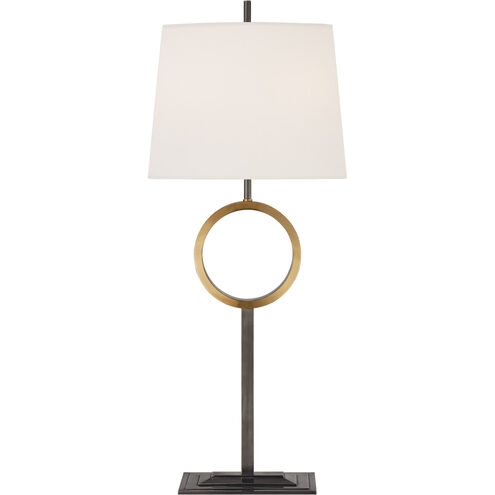 Thomas O'Brien Simone 33 inch 60.00 watt Bronze with Antique Brass Buffet Lamp Portable Light in Bronze and Hand-Rubbed Antique Brass, Medium