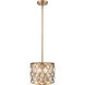 Dealey 3 Light 12 inch Heirloom Brass Chandelier Ceiling Light
