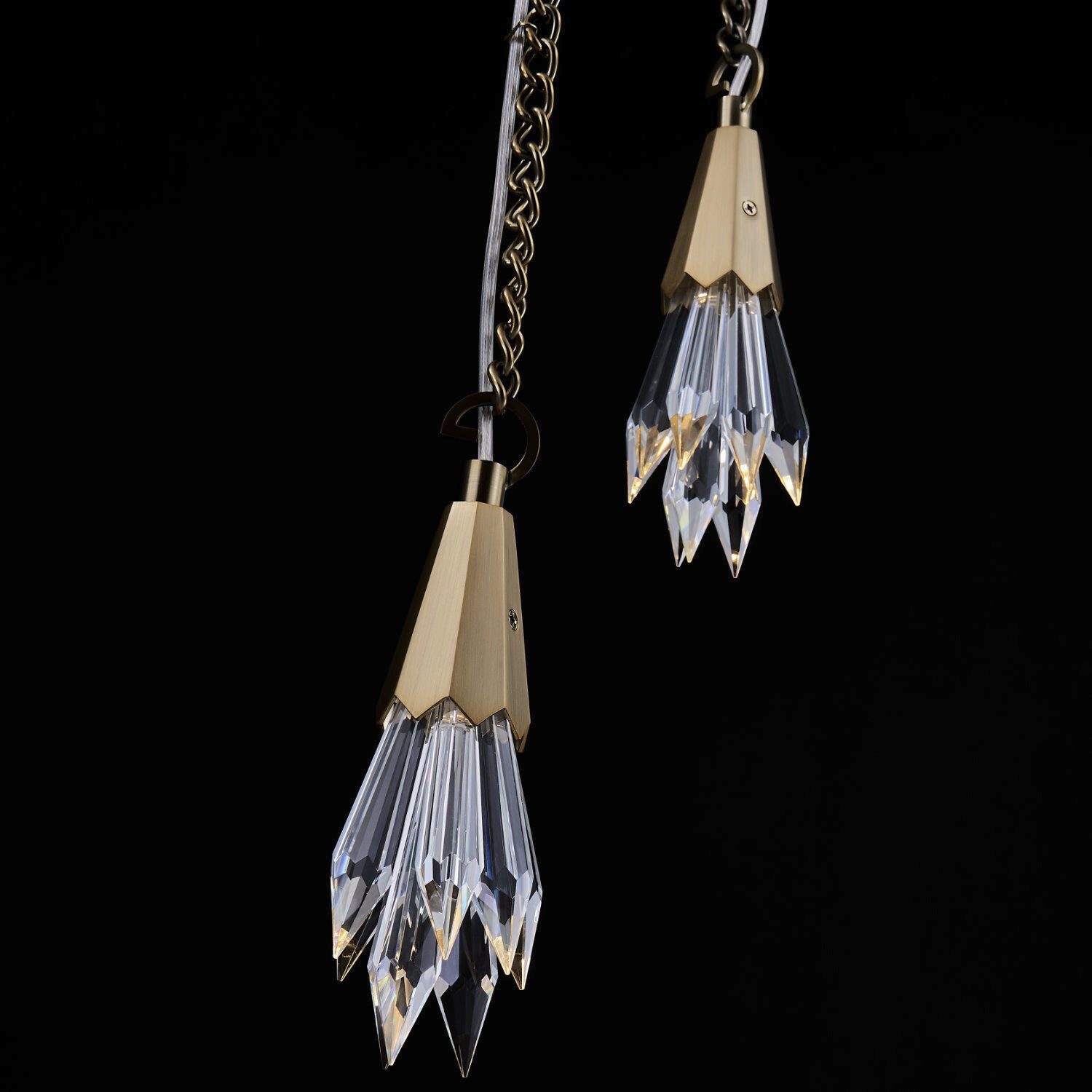 Tulipani 18 inch Winter Brass Pendant Ceiling Light