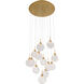 Briselle LED 24 inch Legacy Brass Pendant Ceiling Light