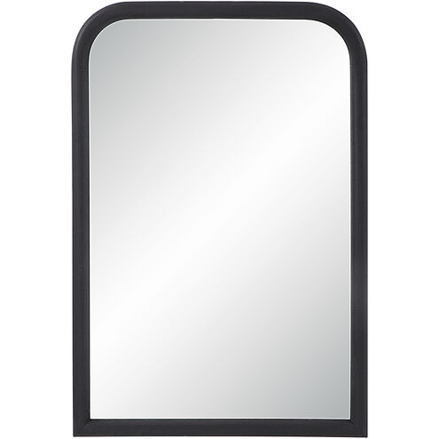 Dovima 36 X 24 inch Textured Black Wall Mirror