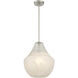Pacific 1 Light 14 inch Brushed Nickel Pendant Ceiling Light