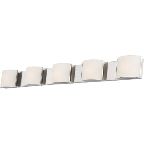 Pandora 5 Light 48 inch Chrome Vanity Light Wall Light