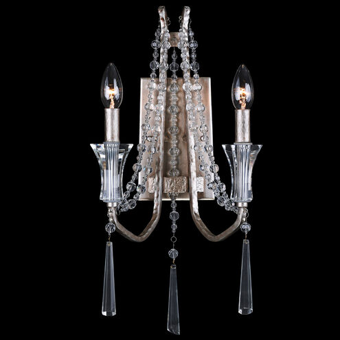 Barcelona Wall Sconce Wall Light in Transcend Silver, Optic Crystal