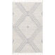Bedouin 108 X 72 inch Slate/Cream Handmade Rug in 6 x 9