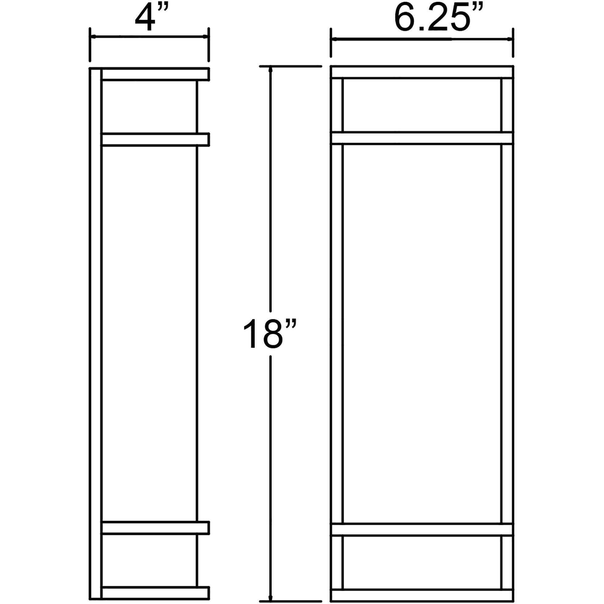 Cove 1 Light 18 inch Bronze Outdoor Wall Sconce
