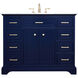 Americana 42 X 22 X 35 inch Blue Vanity Sink Set