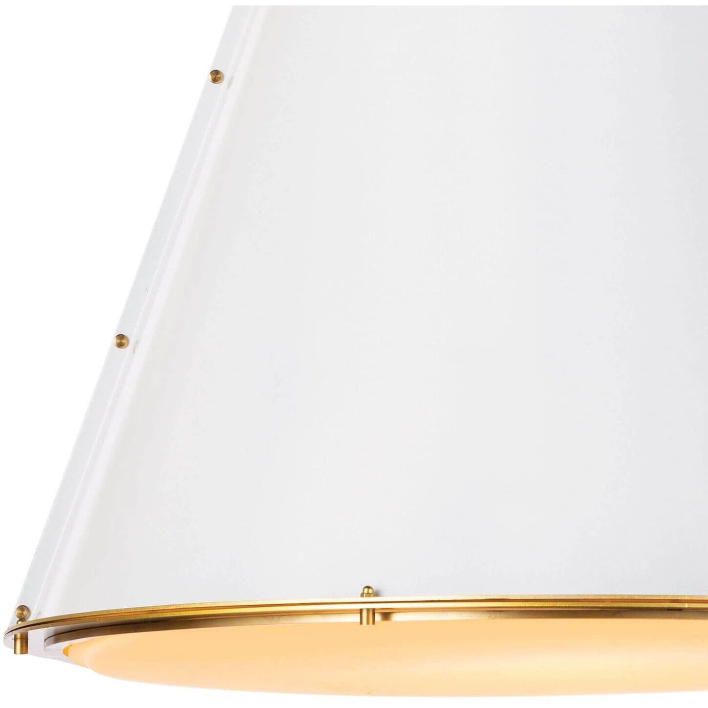 French Maid 3 Light 25.5 inch White and Natural Brass Chandelier Ceiling Light, Large