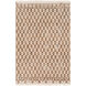 Nettie 36 X 24 inch Neutral and Brown Area Rug, Wool and Cotton