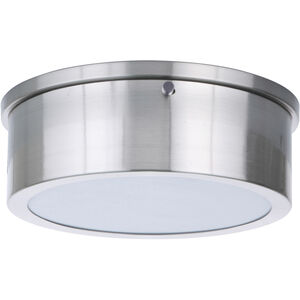 Fenn LED 9 inch Brushed Polished Nickel Flushmount Ceiling Light