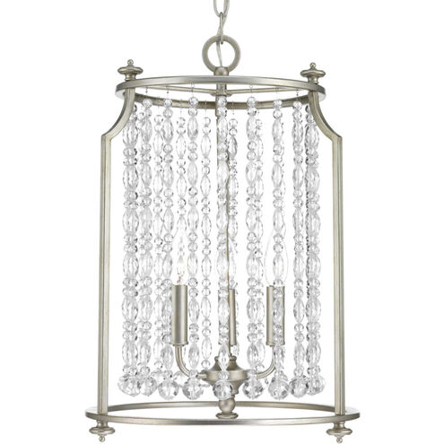 Wayland 3 Light 13.88 inch Silver Ridge Pendant Ceiling Light, Design Series