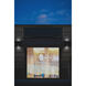 Sera LED 13.1 inch Silver Outdoor Wall Sconce in 6 in