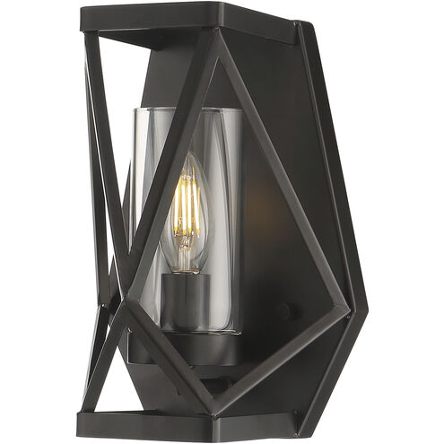 Zemi 1 Light 7 inch Black Vanity Light Wall Light