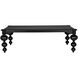 Claudio 99 X 54 inch Hand Rubbed Black Dining Table