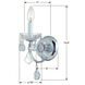 Imperial 1 Light 4.75 inch Polished Chrome Sconce Wall Light in Clear Swarovski Strass