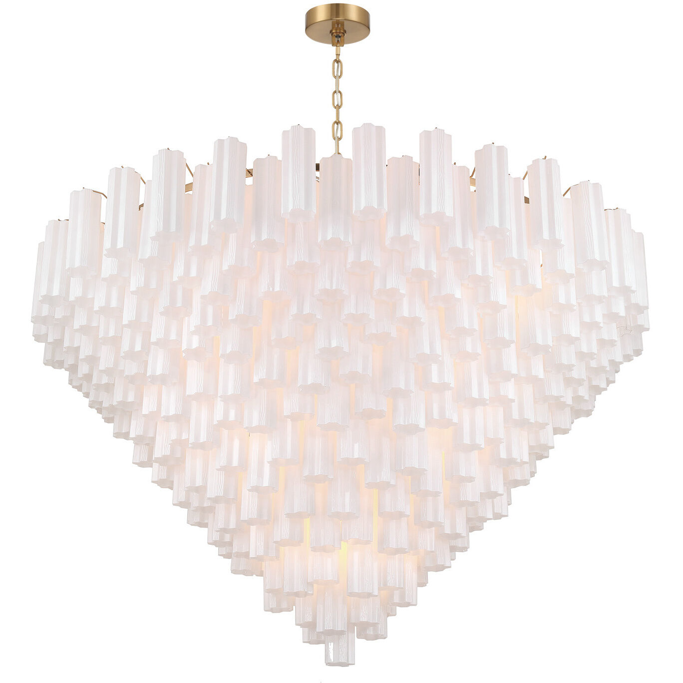 Addis 40 Light 62 inch Aged Brass Chandelier Ceiling Light