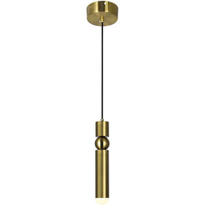 Chime 5 inch Brass Down Mini Pendant Ceiling Light