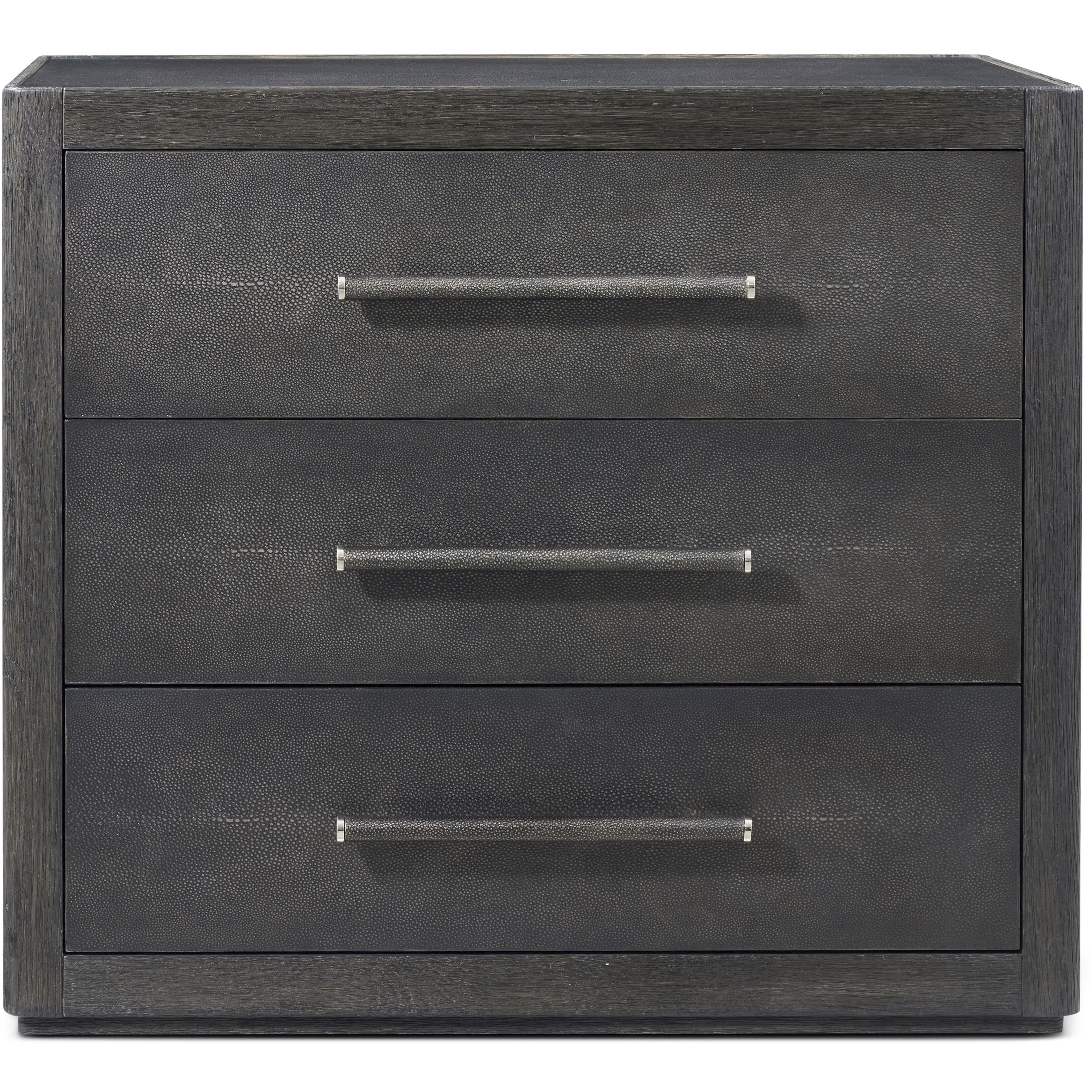 Maxwell 32 X 28 inch Obsidian Nightstand, Wooden, 3-Drawer