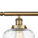 Ballston Bell 3 Light 36 inch Brushed Brass Island Light Ceiling Light