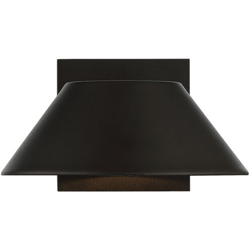 Solano LED 5 inch Black Outdoor Wall Sconce