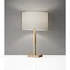 Ellis 60.00 watt Natural Table Lamp Portable Light in White Textured Linen 