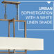 Hampton 4 Light 42 inch Brushed Bronze Indoor Linear Chandelier Ceiling Light