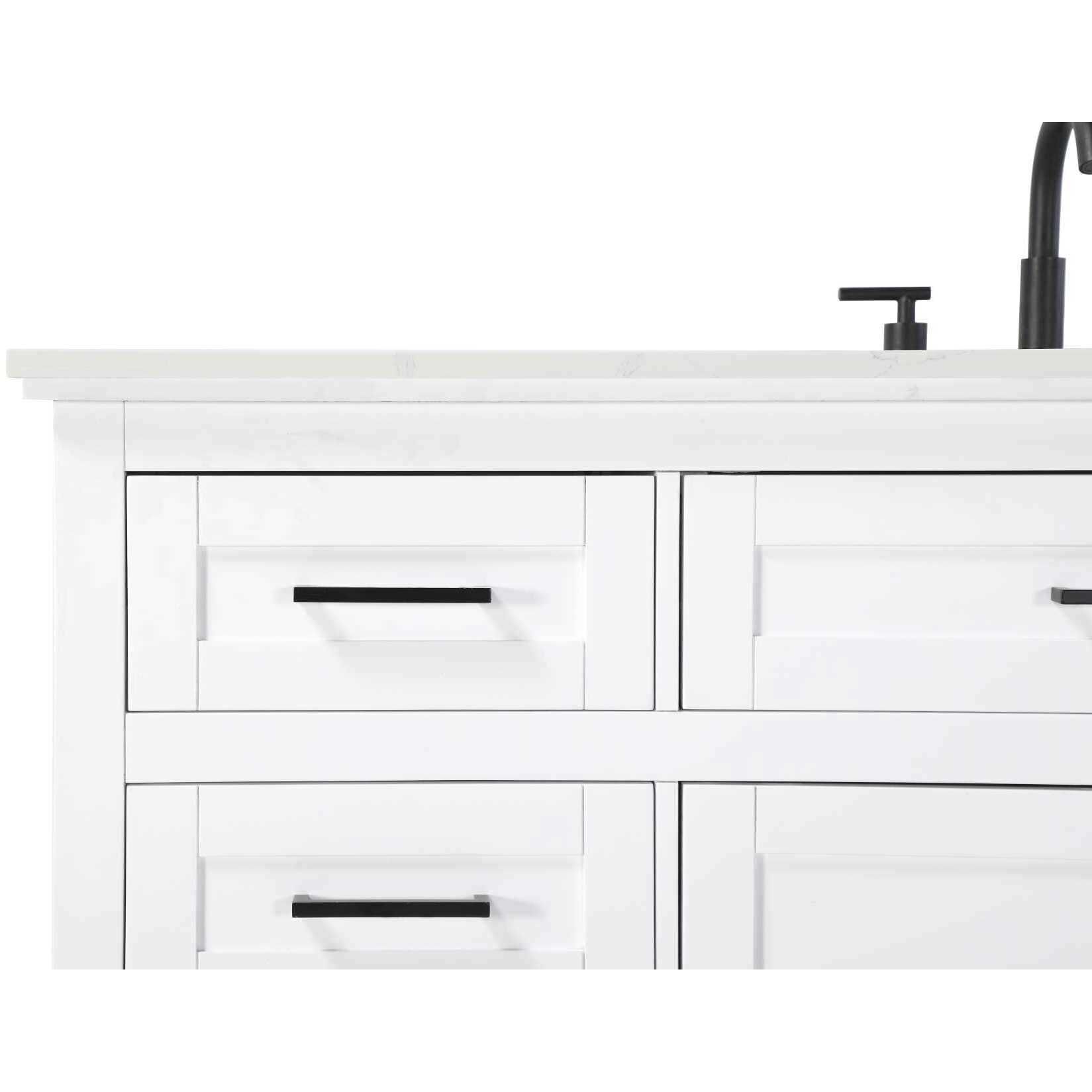 Remington 60 X 35 inch White Bathroom Vanity Cabinet