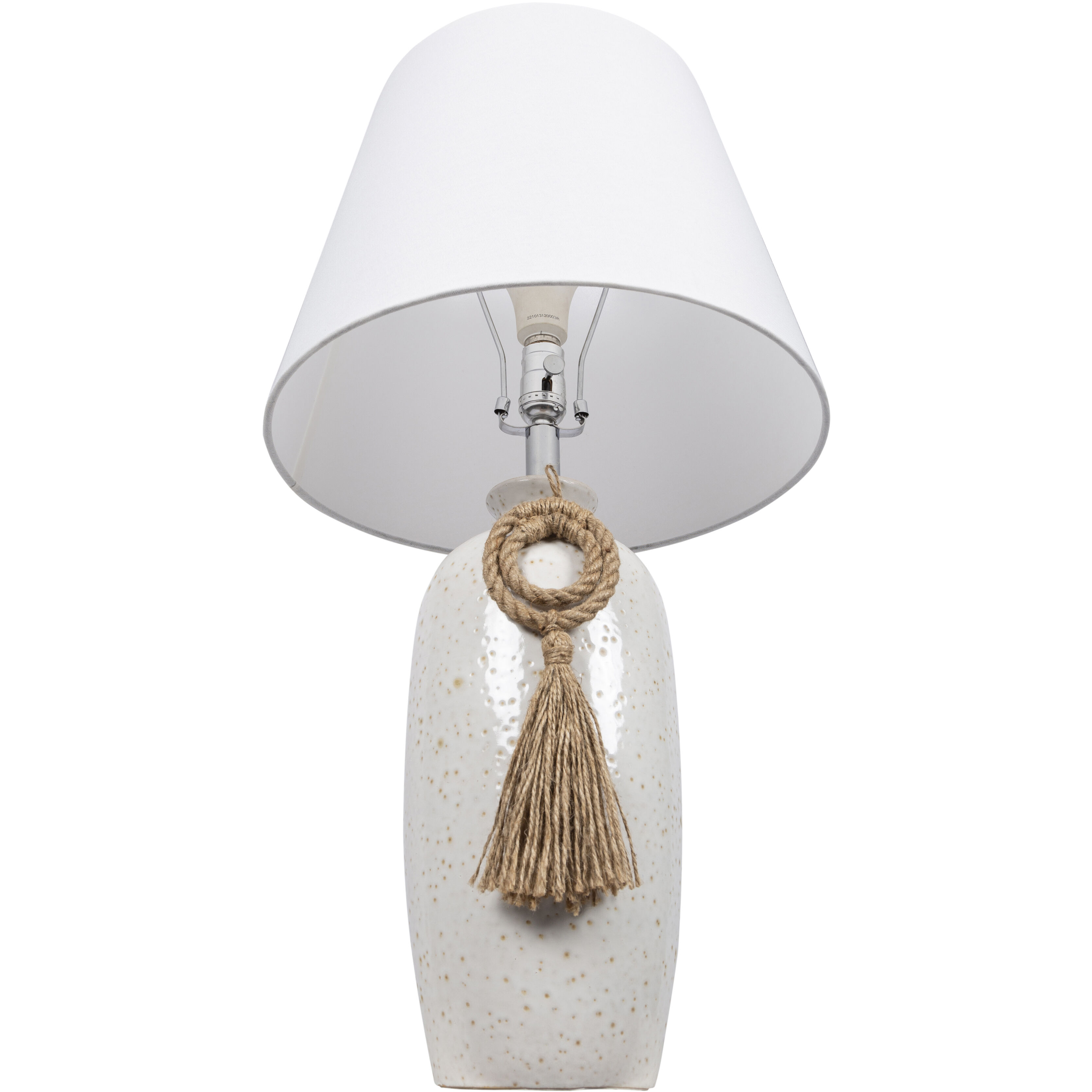 Marolla 28 inch 9 watt White Glazed Table Lamp Portable Light