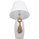 Marolla 28 inch 9 watt White Glazed Table Lamp Portable Light