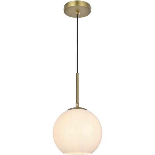 Baxter 1 Light 8 inch Satin Gold Pendant Ceiling Light