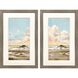Land and Sea Blue and Pink and Green Framed Art