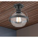 Pendleton 1 Light 9.38 inch Matte Black Semi-Flush Ceiling Light, Essentials