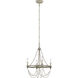 Sean Lavin Beverly 4 Light 18 inch French Washed Oak / Distressed White Wood Chandelier Ceiling Light