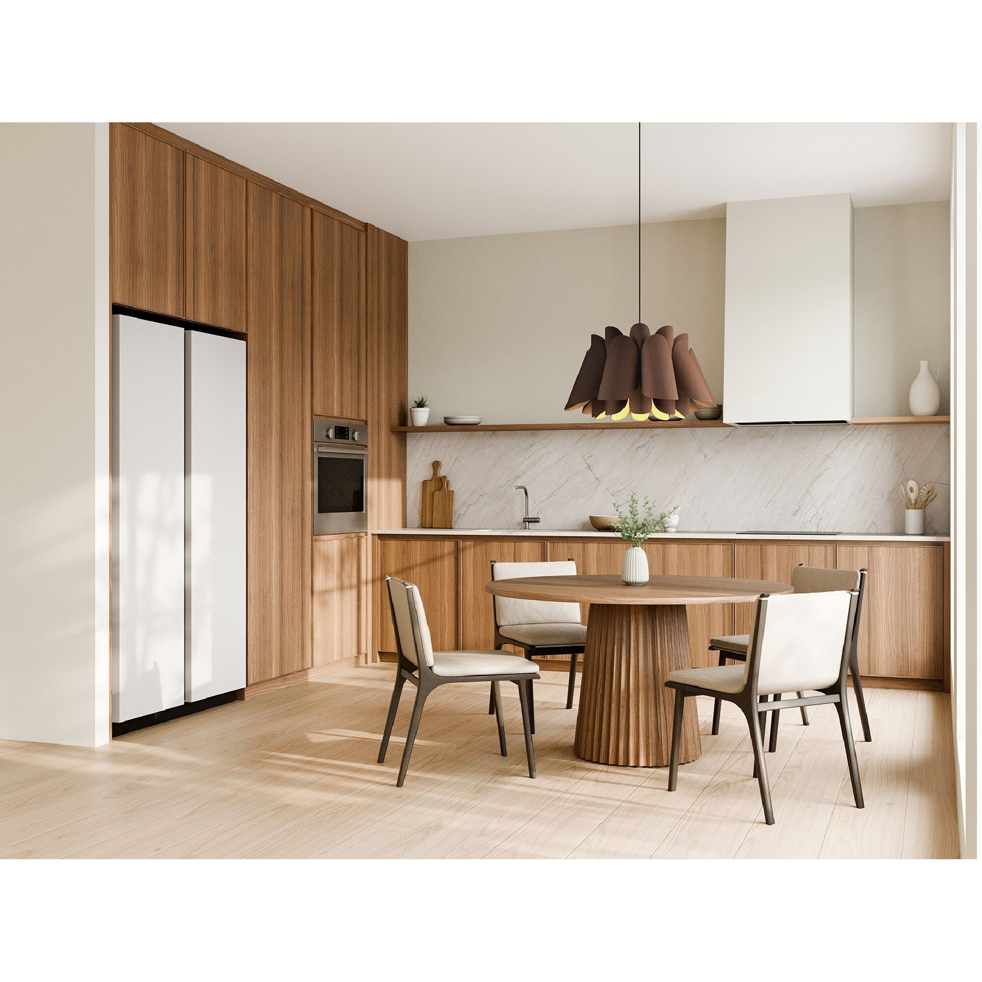 Federica 1 Light 26.8 inch Black Pendant Ceiling Light in Petribi/Ash, WEP Collection