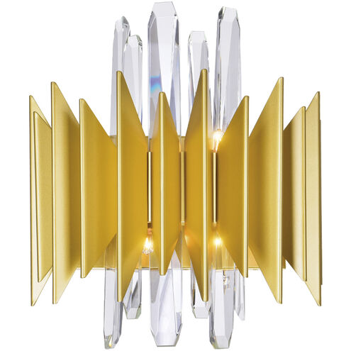 Cityscape 5 Light 7 inch Satin Gold Wall Sconce Wall Light