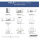 Adley 3 Light 26 inch Brushed Nickel Linear Chandelier Ceiling Light