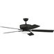 Pro Plus 112 52 inch Espresso with Espresso/Walnut Blades Contractor Ceiling Fan, Slim