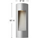 Luna Outdoor Wall Mount Lantern in Titanium, Non-LED, Medium