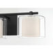 Seville 3 Light 22.75 inch Dark Matte Black Vanity Wall Light