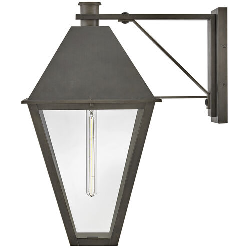 Heritage Endsley 1 Light 25.25 inch Blackened Brass Outdoor Wall Mount