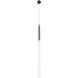 Main St. LED 5 inch Polished Nickel Pendant Ceiling Light in Frosted