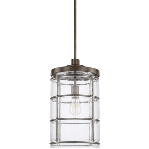 Colby 1 Light 10 inch Urban Grey Pendant Ceiling Light