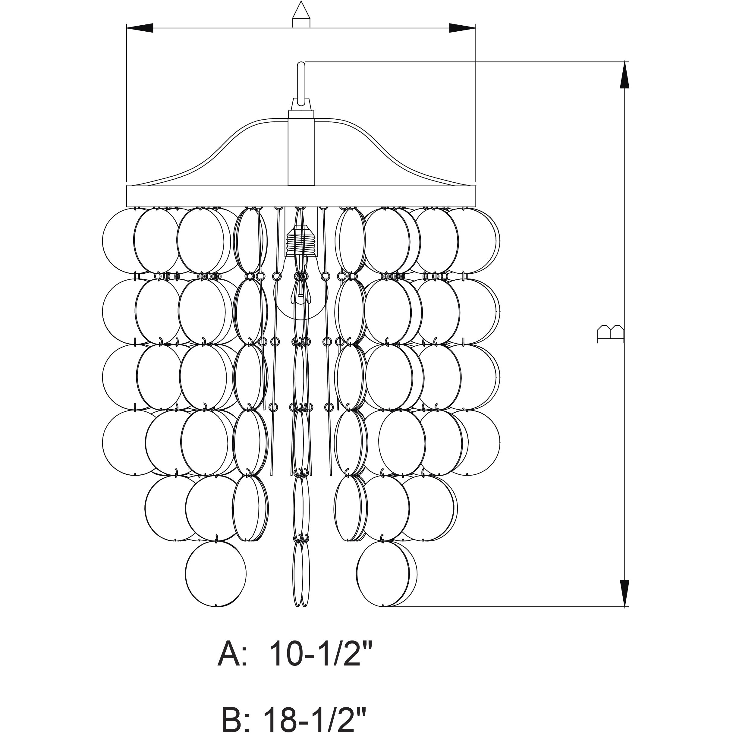 Elsa LED 10.5 inch Satin Nickel Pendant Ceiling Light