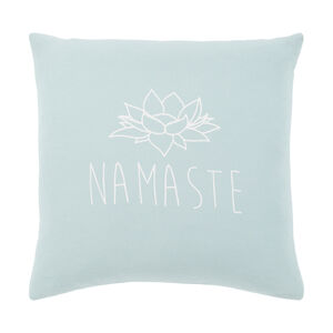 Motto 18 X 18 inch Pale Blue Pillow Kit, Square