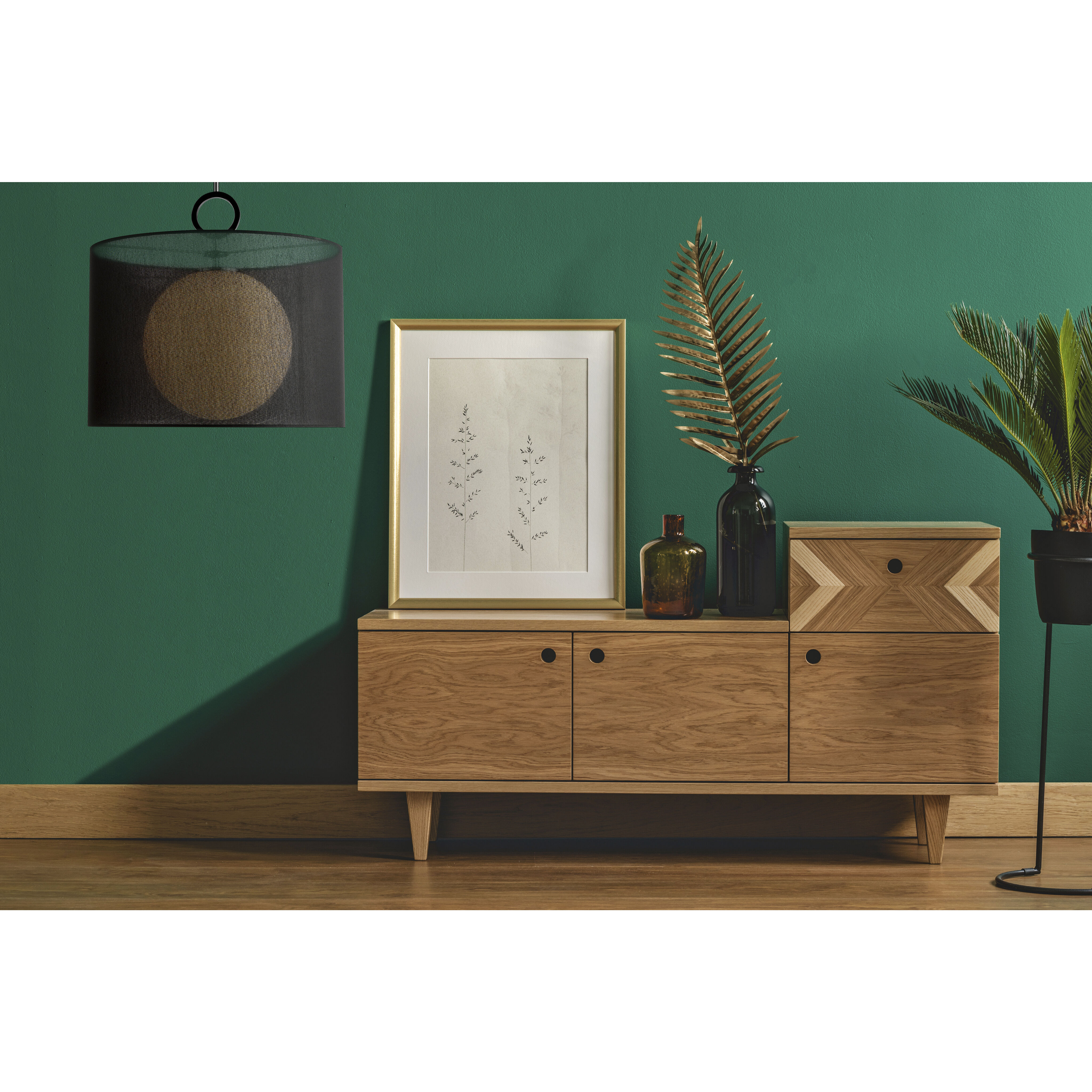 Arosia 1 Light 20 inch Chrome Pendant Ceiling Light in Black Fabric, 9