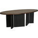 Savage 96 X 50 inch Dark Walnut & Ebony Dining Table