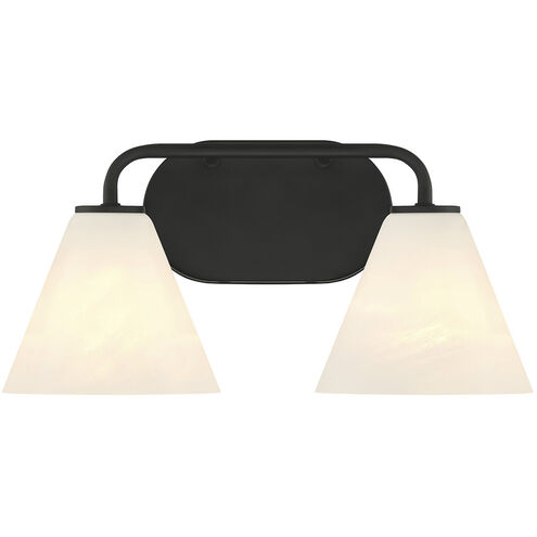 Blair 2 Light 15.5 inch Black Bath Wall Light